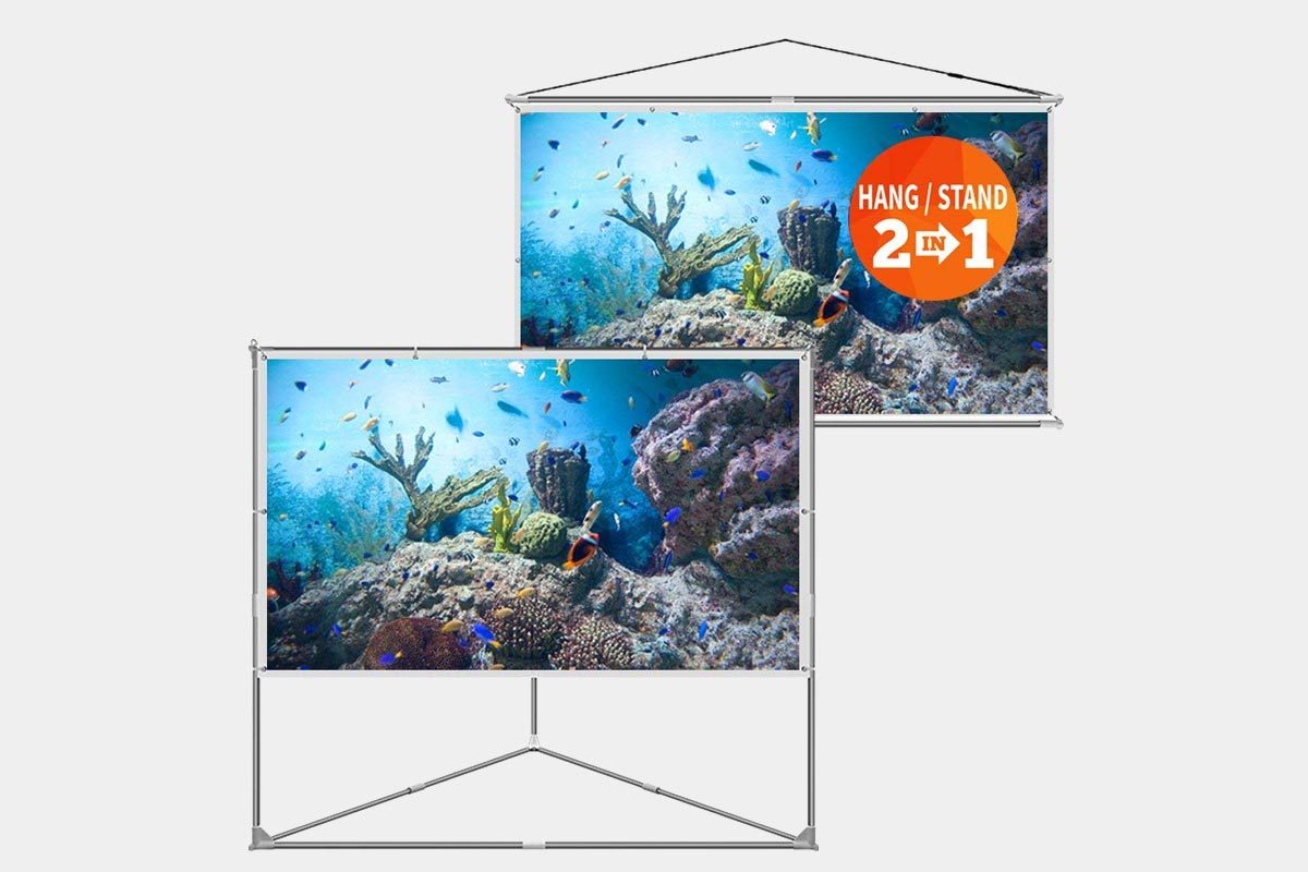 JaeilPLM-100-Inch-2-in-1-Portable-Projector-Screen