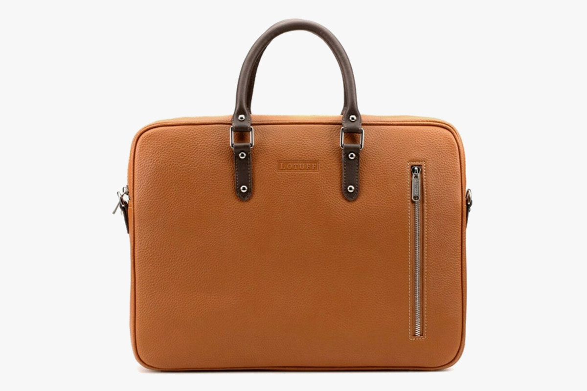 Lotuff Men’s Leather Formal Briefcase