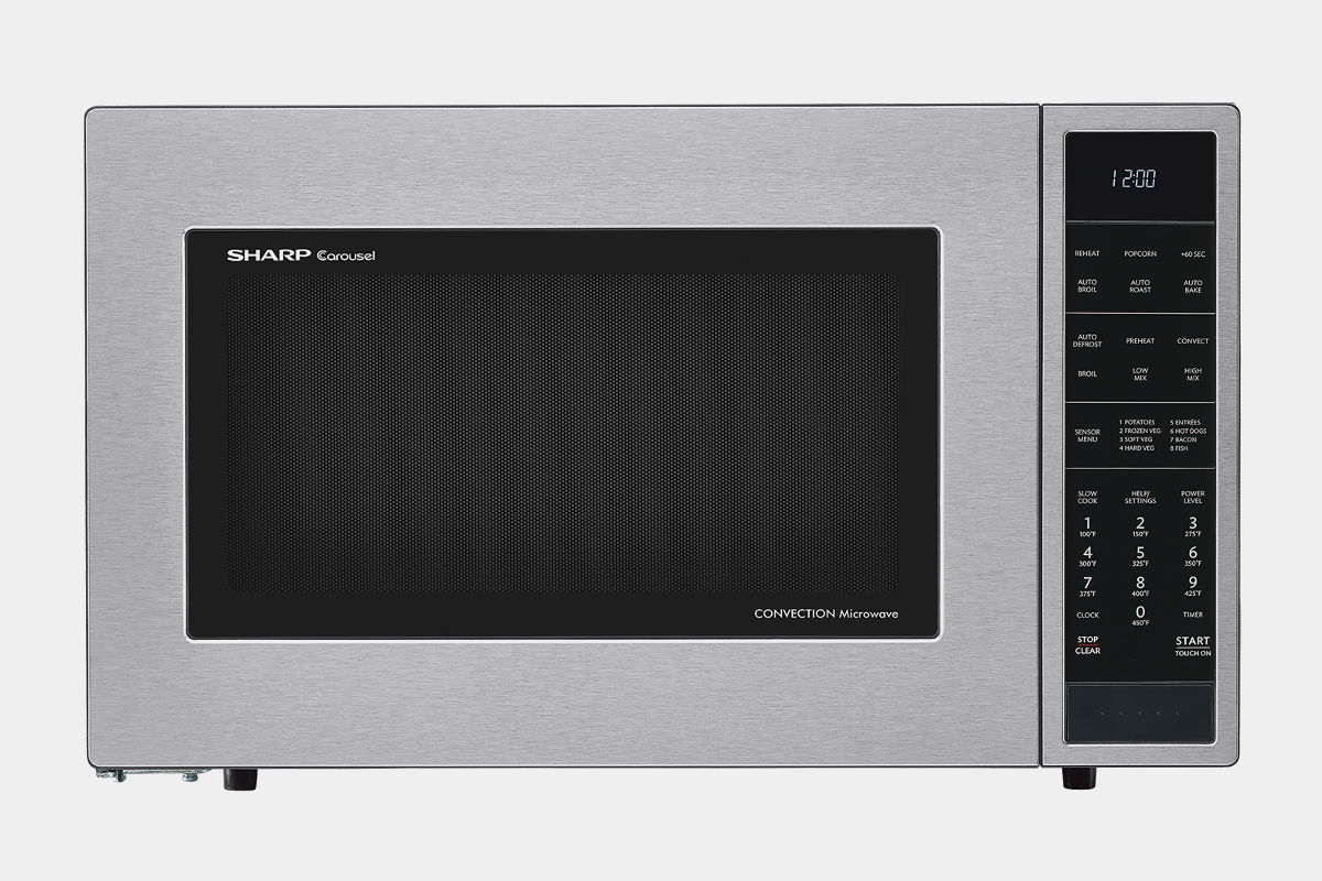 SHARP STAINLESS STEEL CAROUSEL CONVECTION + MICROWAVE