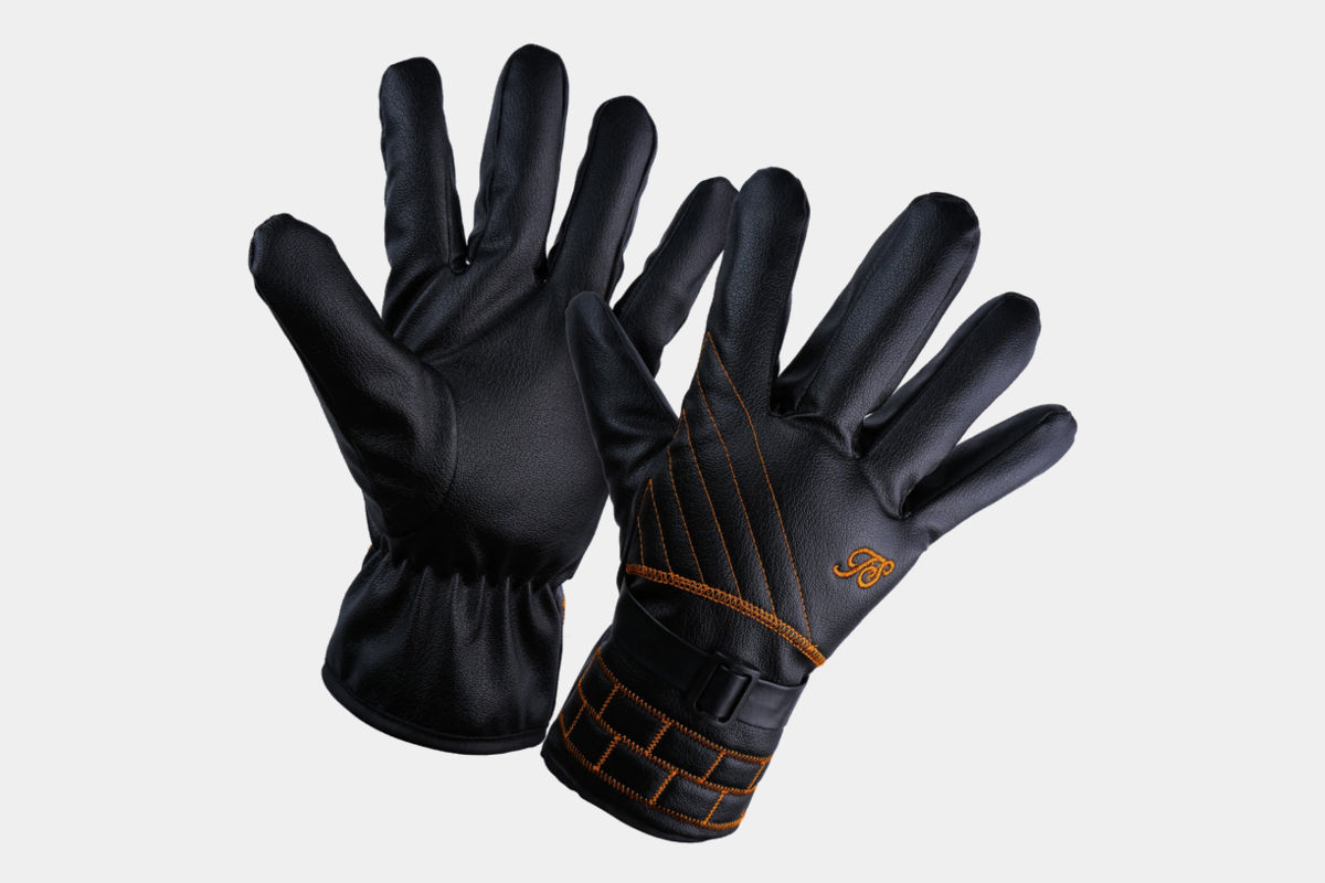 YQXCC Winter Men's Leather Gloves