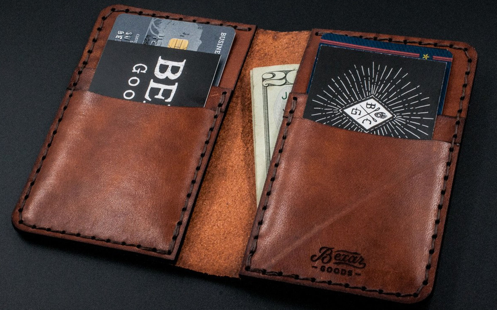 Bexar Goods Vertical Cards Wallet