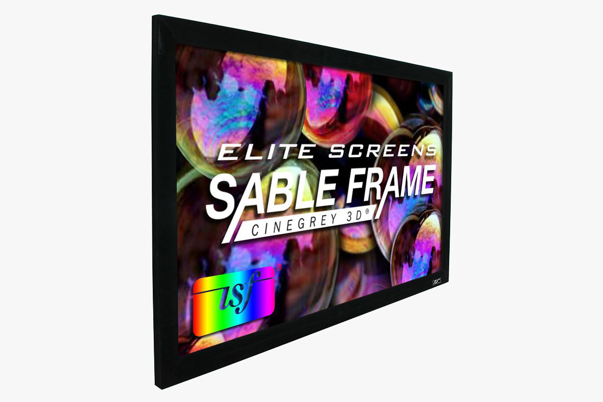 Elite Screens CineGrey 3D 100-Inch Fixed Frame Projector Screen