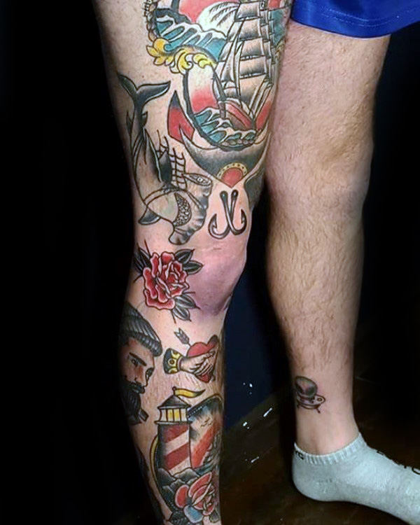 Compilation of Separate Traditional Pieces on One Leg