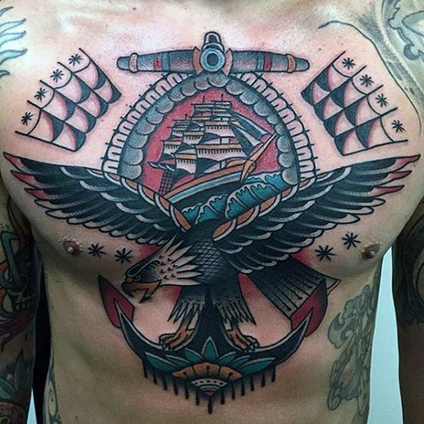 Front Piece with Eagles, Symmetry, and Crests