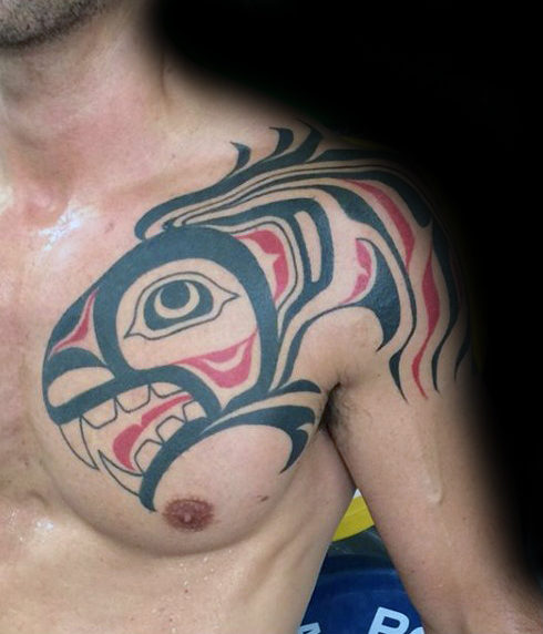 Native American Totem Shoulder Tattoo