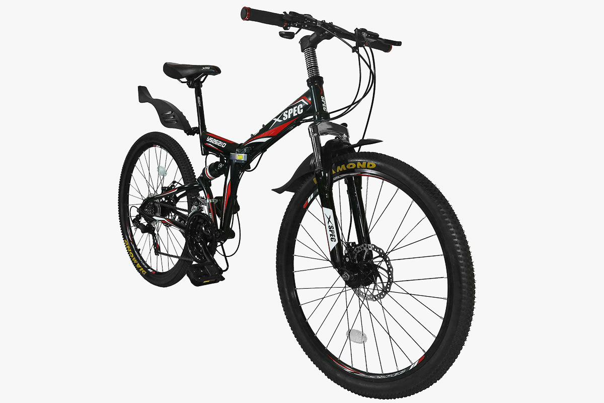 Xspec 26-Inch Folding Mountain Trail Bicycle