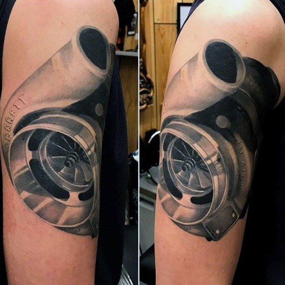Canon Fire Cover Up for Shoulder Tattoo