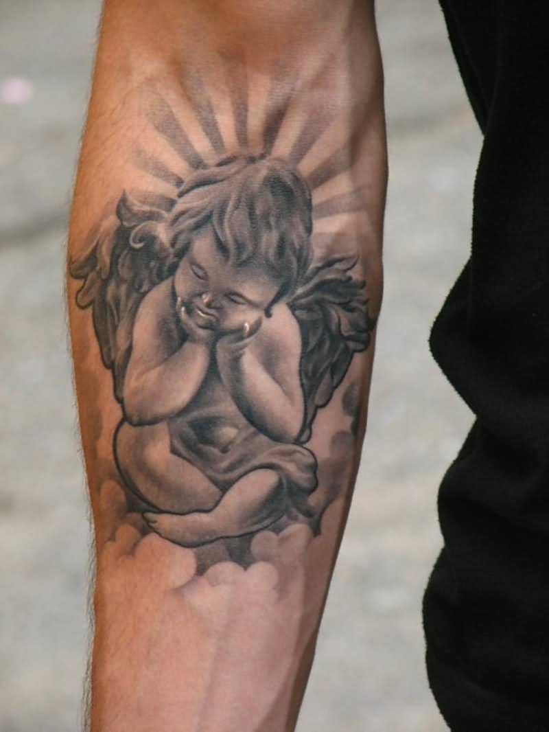 Cherubim Lower Arm Tattoo