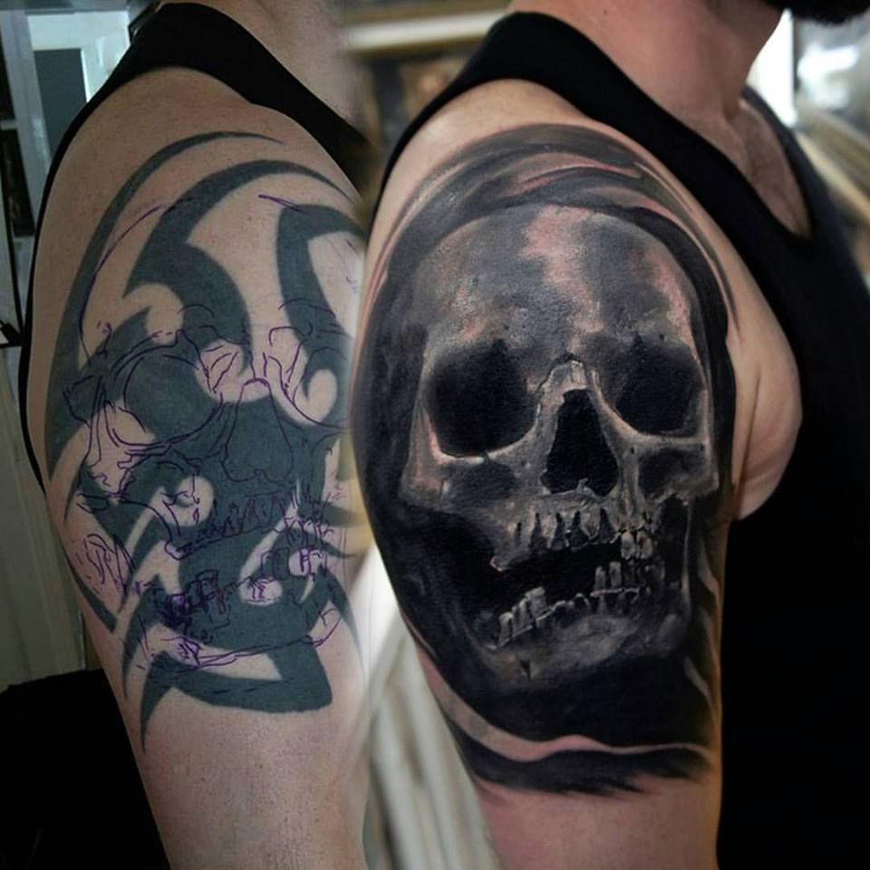 Cover Up Regretful Tattoos with a Skeleton