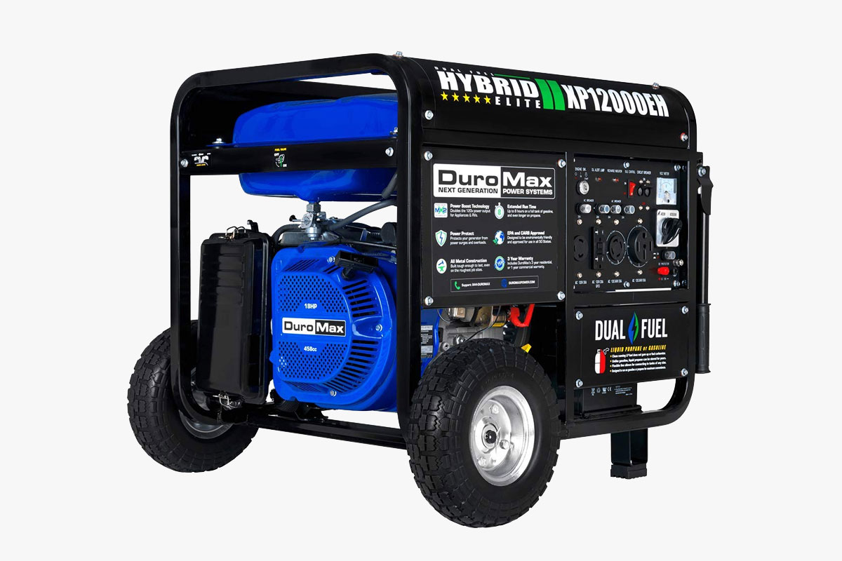 DUROMAX - XP12000EH Dual Fuel Electric Start Portable Generator