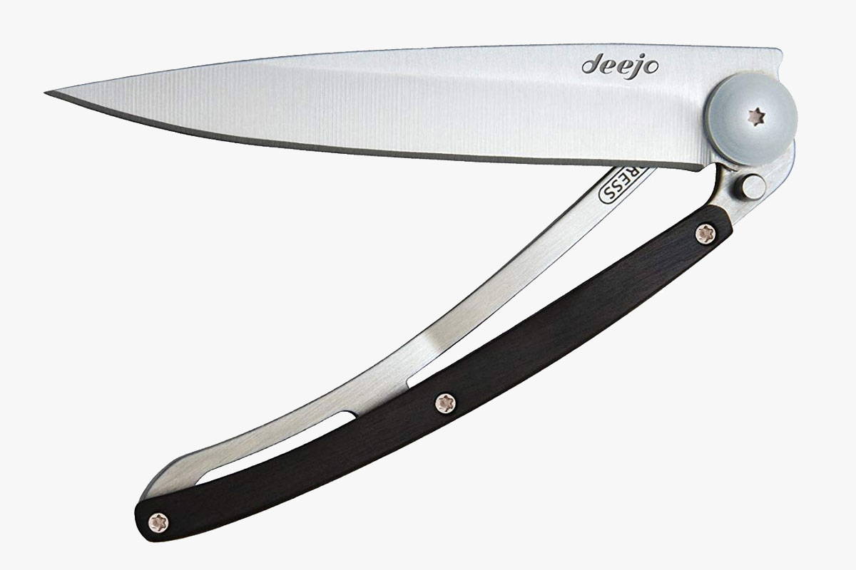 Deejo Linerlock Granadilla Folding Knife
