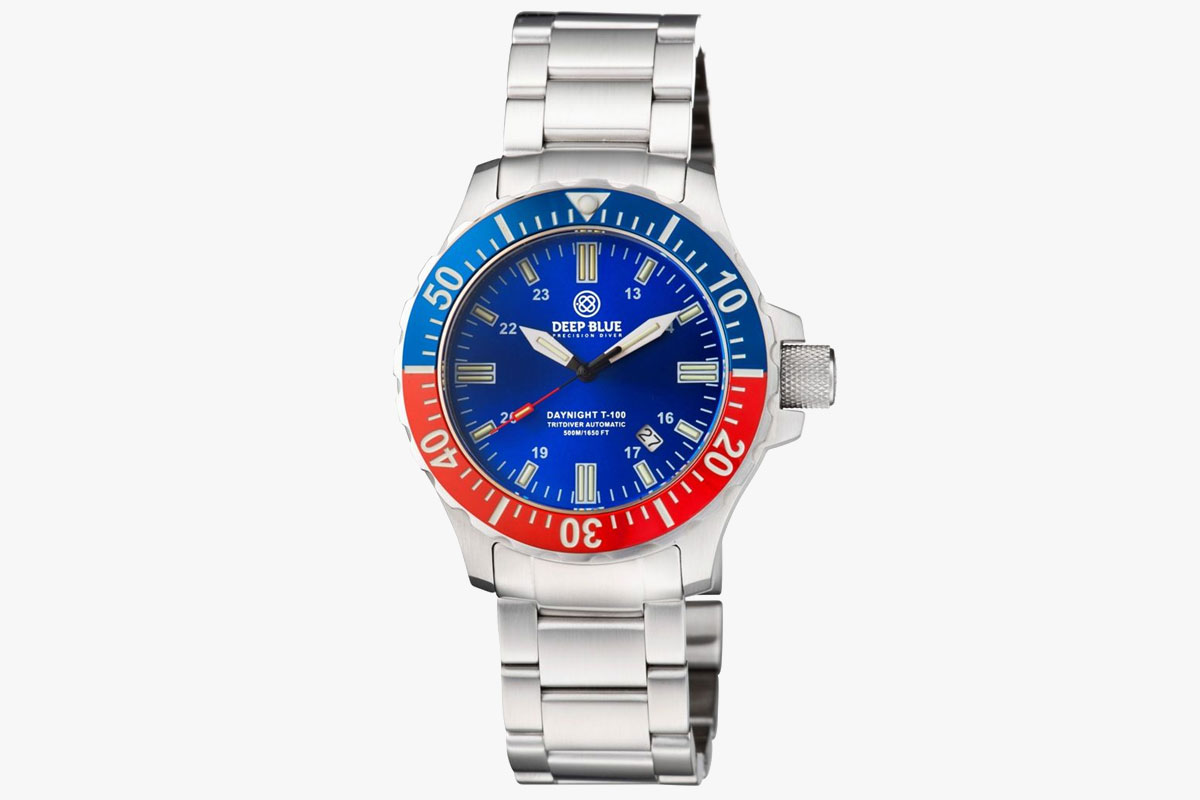 Deep Blue Daynite Tritdiver T-100 Automatic Watch