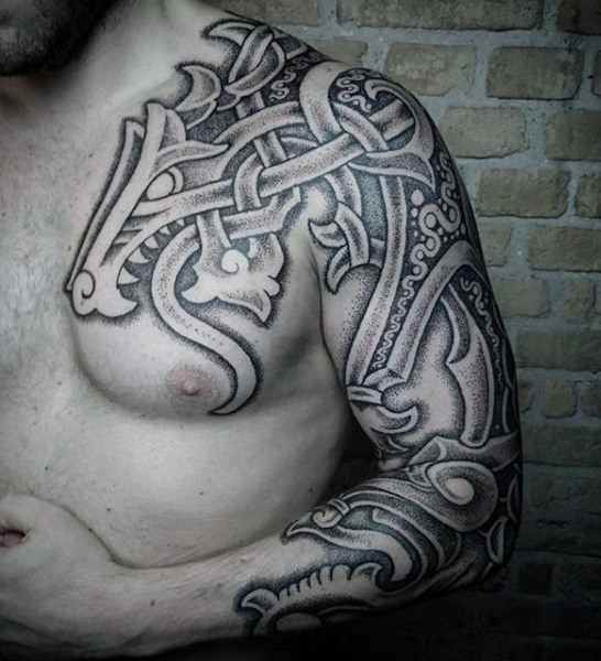 Dragon Line Tattoo Idea
