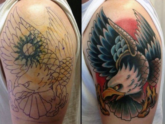 Eagle in Place of a Sun Cover Up