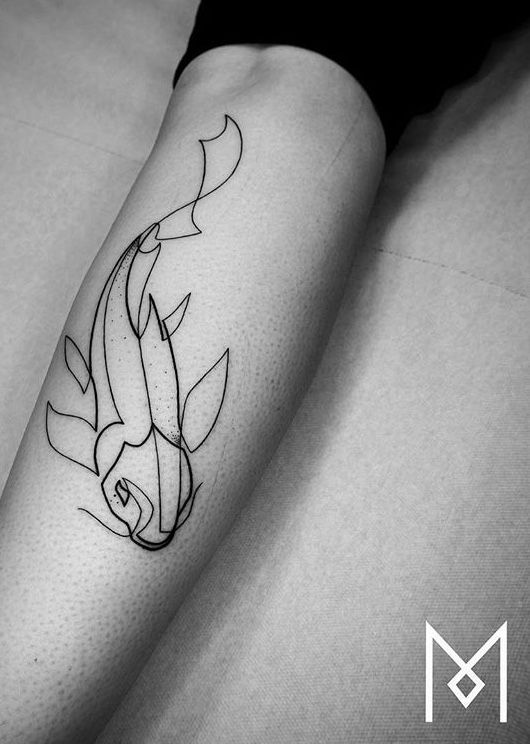 Forearm Koi Fish Tattoo for Men