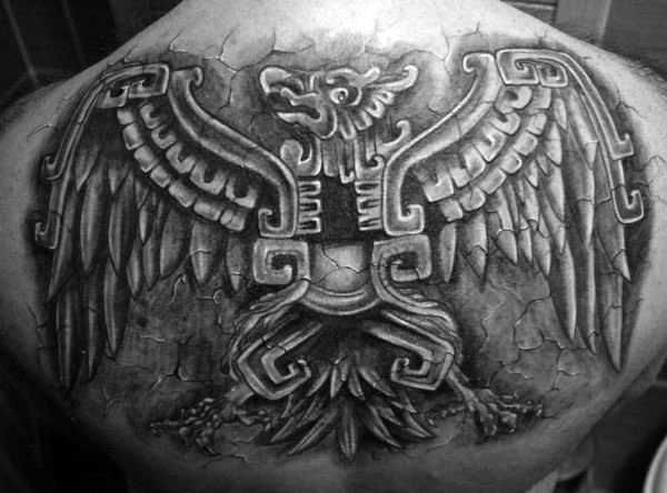 Full Back Aztec Eagle Piece