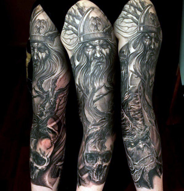 Full Sleeve Nordic Tattoo Idea