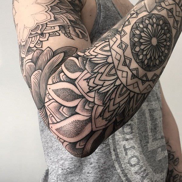 Full Sleeve of Your Favorite Flowers and Symbols
