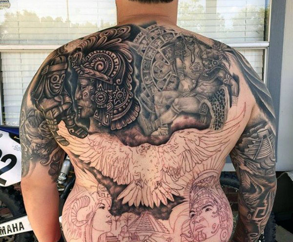 Fully Covered Aztec Back Piece