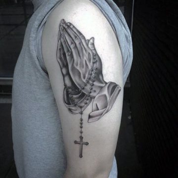 75 Hand Praying Tattoo Designs for Men | Improb