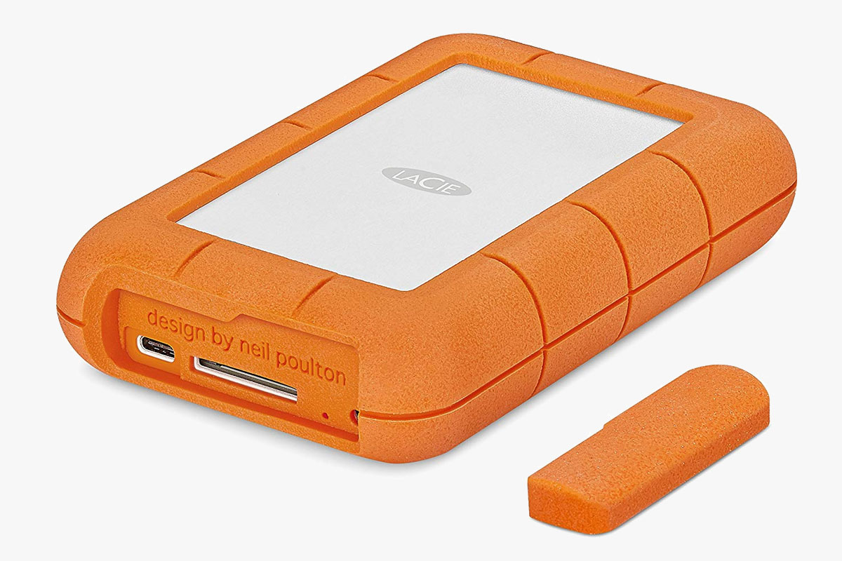 LaCie Rugged Raid With Integrated SD Card Reader External Hard Drive