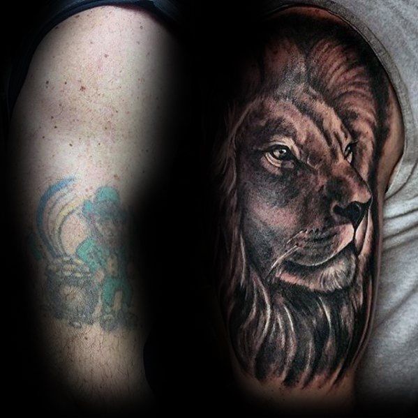 Lion Tattoo in Place of a Leprechaun