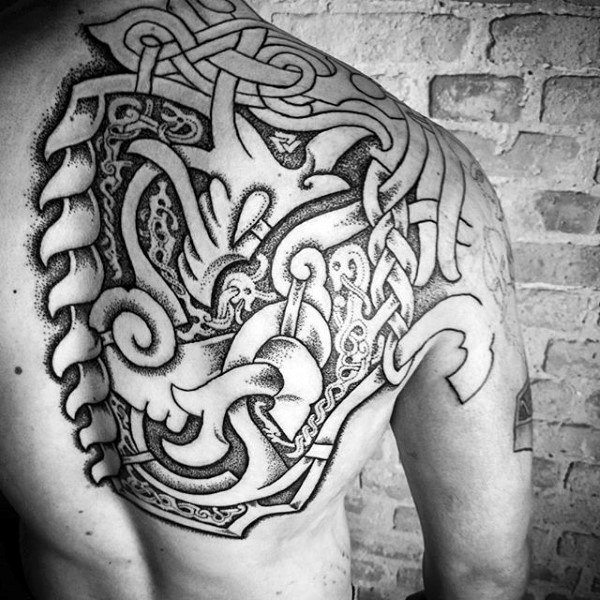 Nordic Back Piece with White Spaces
