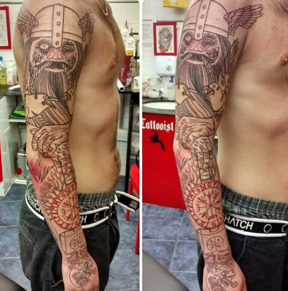 Nordic Soldier Full Sleeve Piece