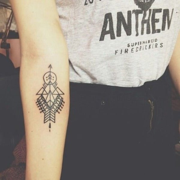 Onward and Upward Arm Tattoo