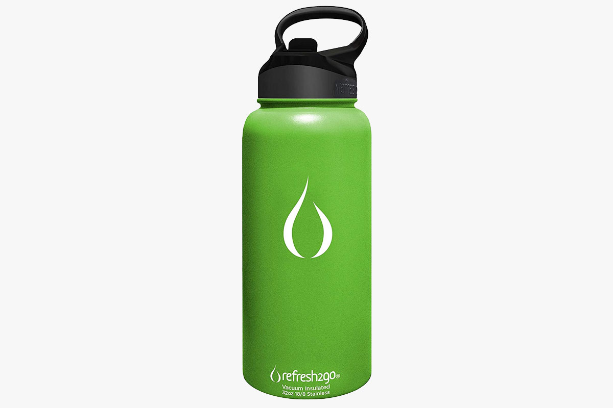 Refresh 2 Go Vacuum Insulated Stainless Steel Filtered Water Bottle