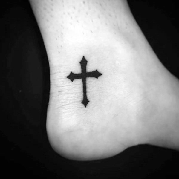 Roman Catholic Cross on Your Ankle