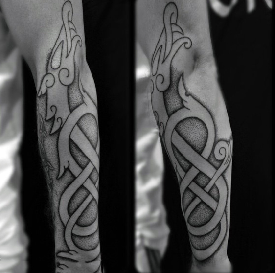 Simple Forearm Nordic Tattoo Idea