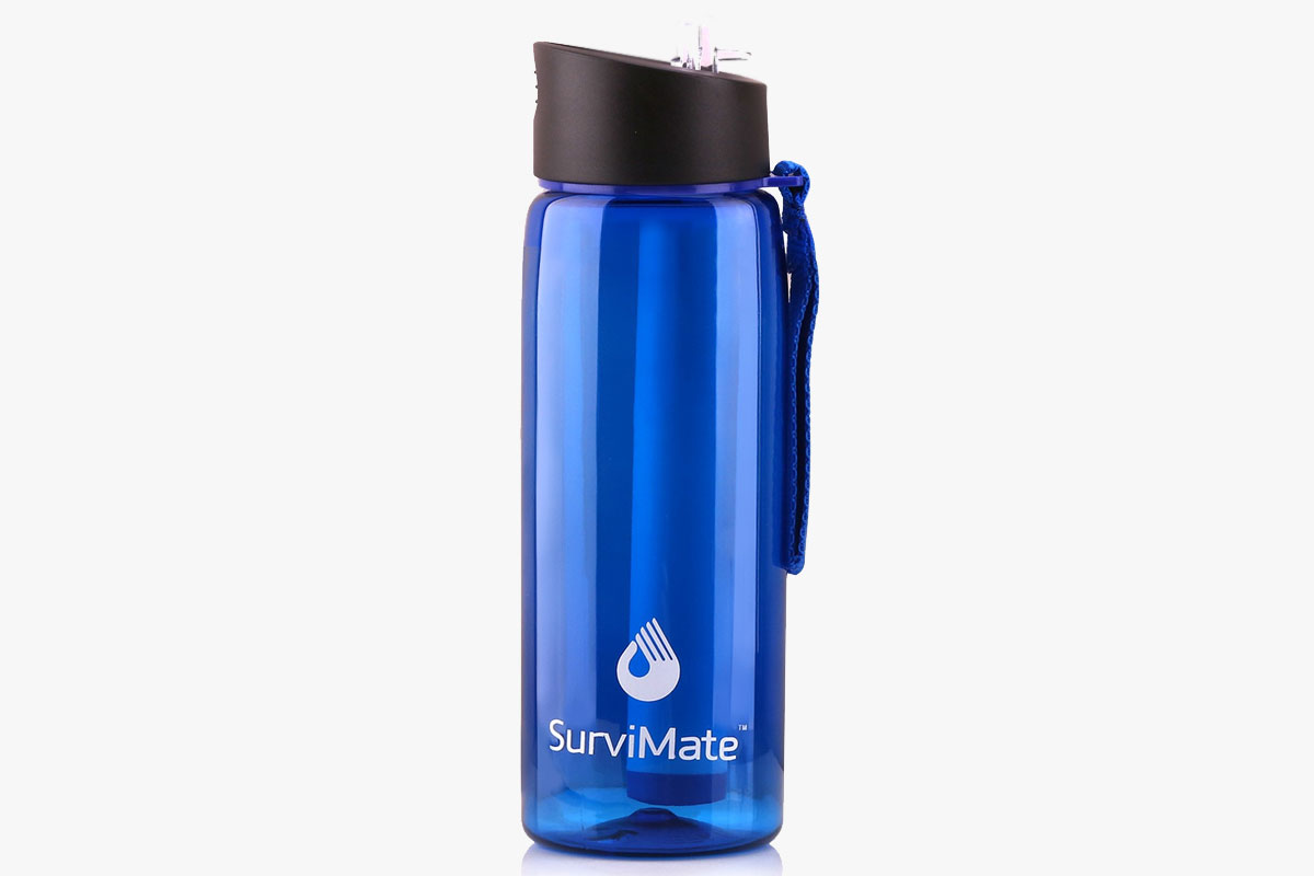 SurviMate Filtered Water Bottle BPA Free
