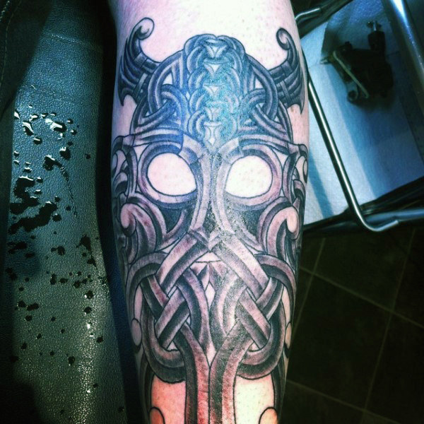 Sword and Armor Nordic Inspired Tattoo Idea