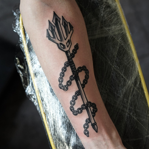 Trident on Forearm