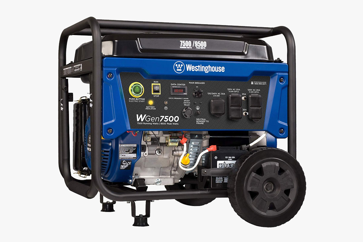 WESTINGHOUSE - WGen7500 Portable Generator with Remote Electric Start