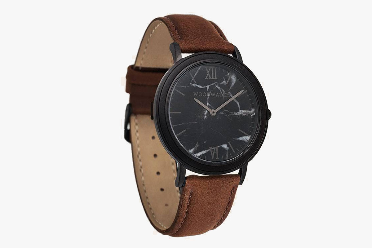 Woodwatch Marble Black Pecan Watch