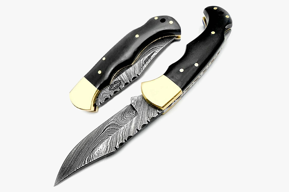 Best.Buy.Damascus1 Buffalo Horn Damascus Steel Knife