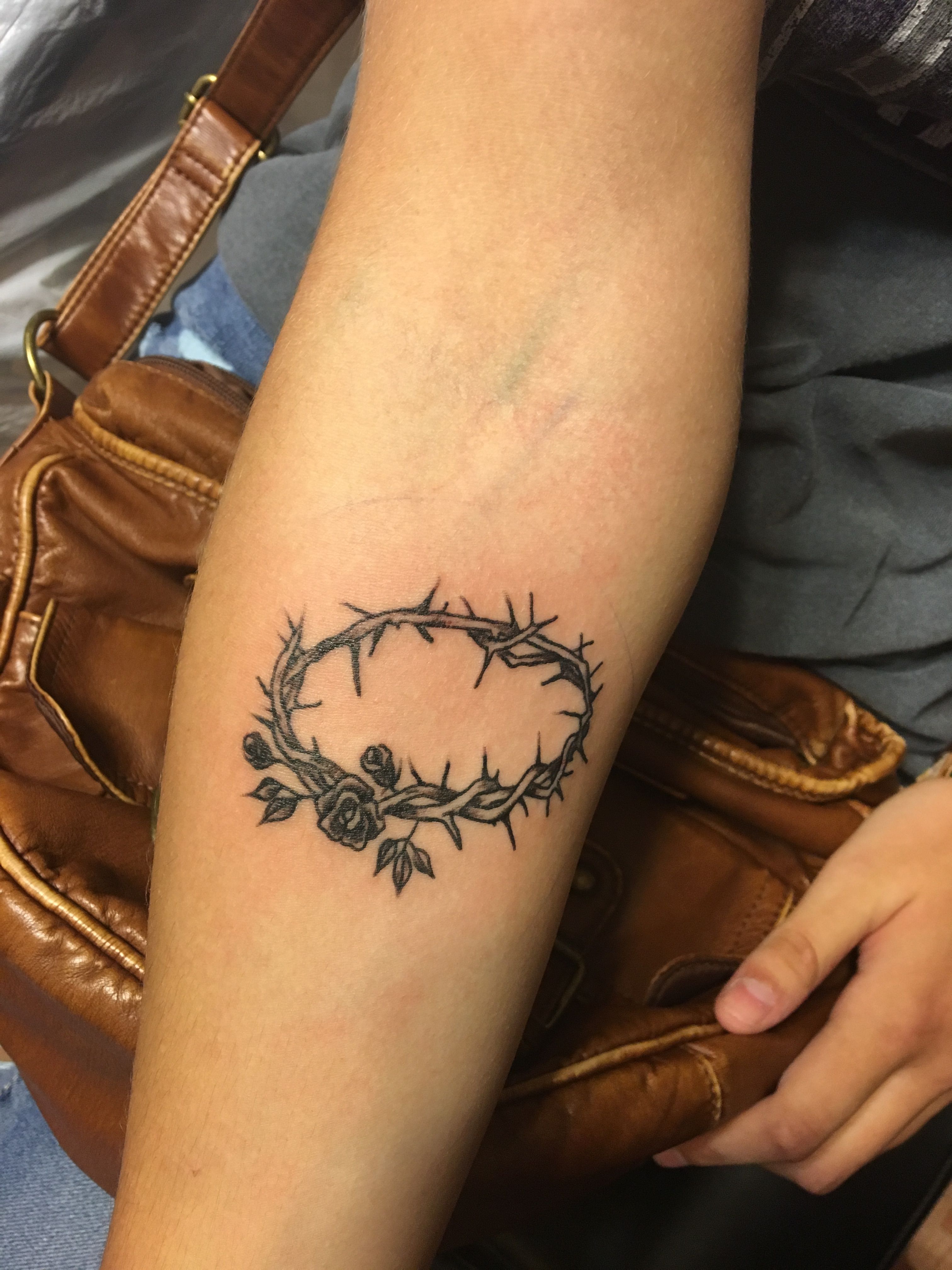 Crown of Thorns and Roses on Your Forearm