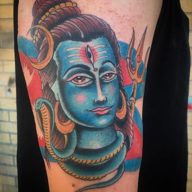 Hindu God Lord Vishnu Tattoo Idea