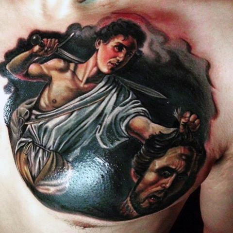 Incredible Religious Tattoo Idea on Your Chest