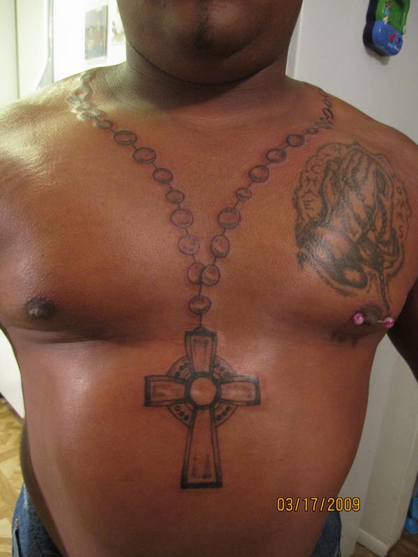 Large Rosary Chest Piece for Men