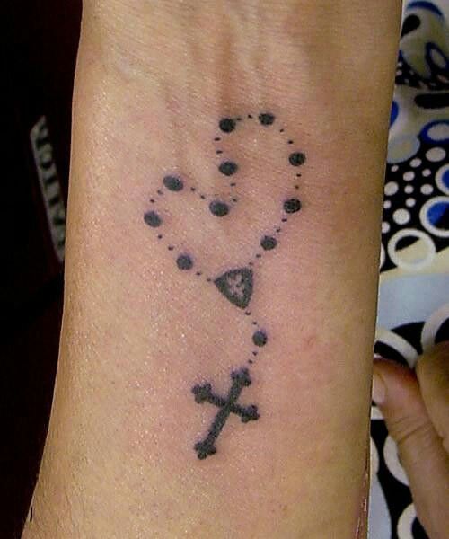 Rosary Beads in the Shape of a Heart