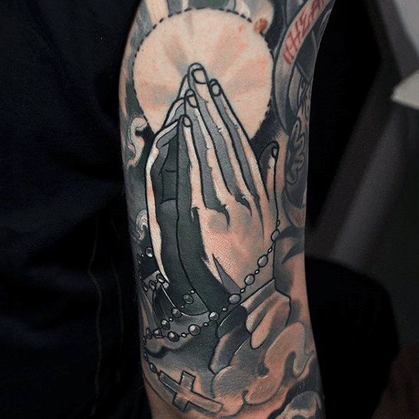 Rosary Tattoo Idea Inspired by Comicsfor Men