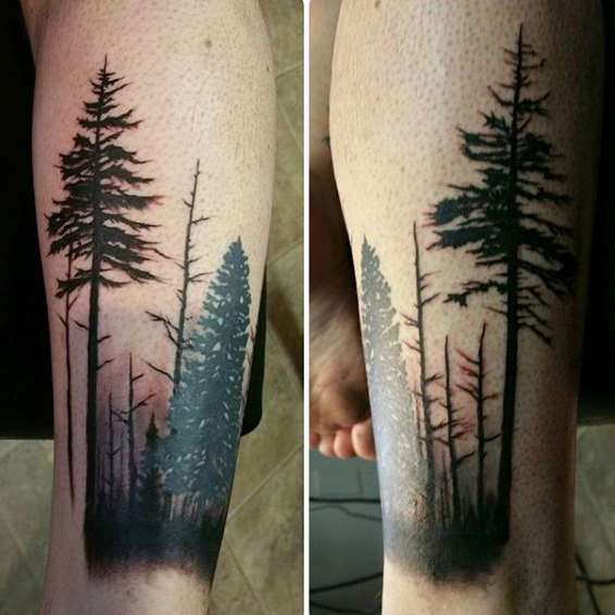 Various Trees in a Forest on Your Forearm