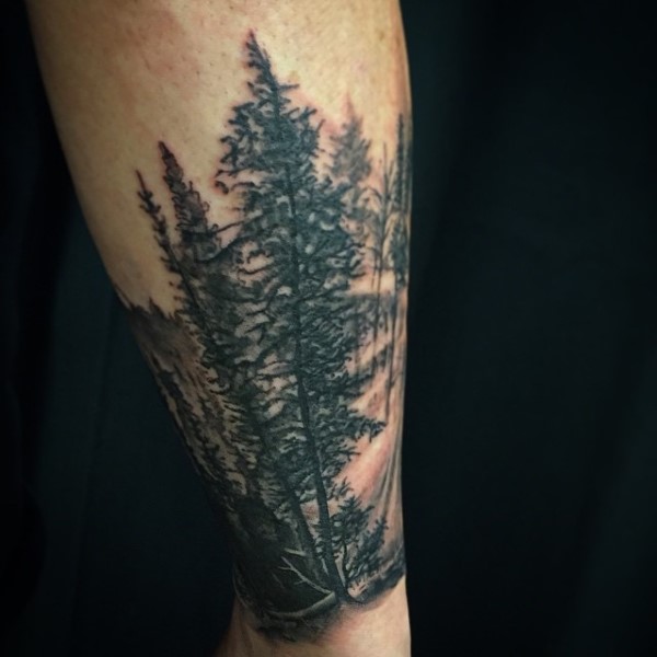 Very Detailed Forest Tree Forearm Piece