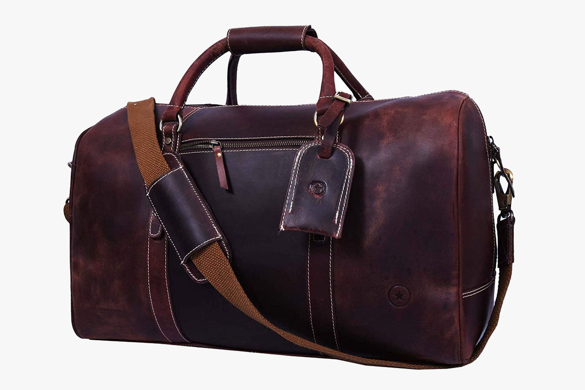 Aaron Leather Duffel Bag