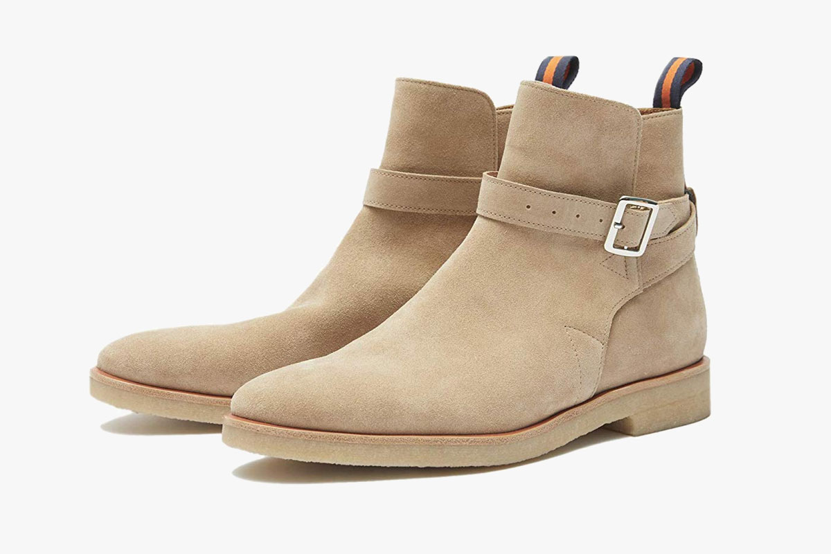 Carl Suede Belted Chelsea Boot