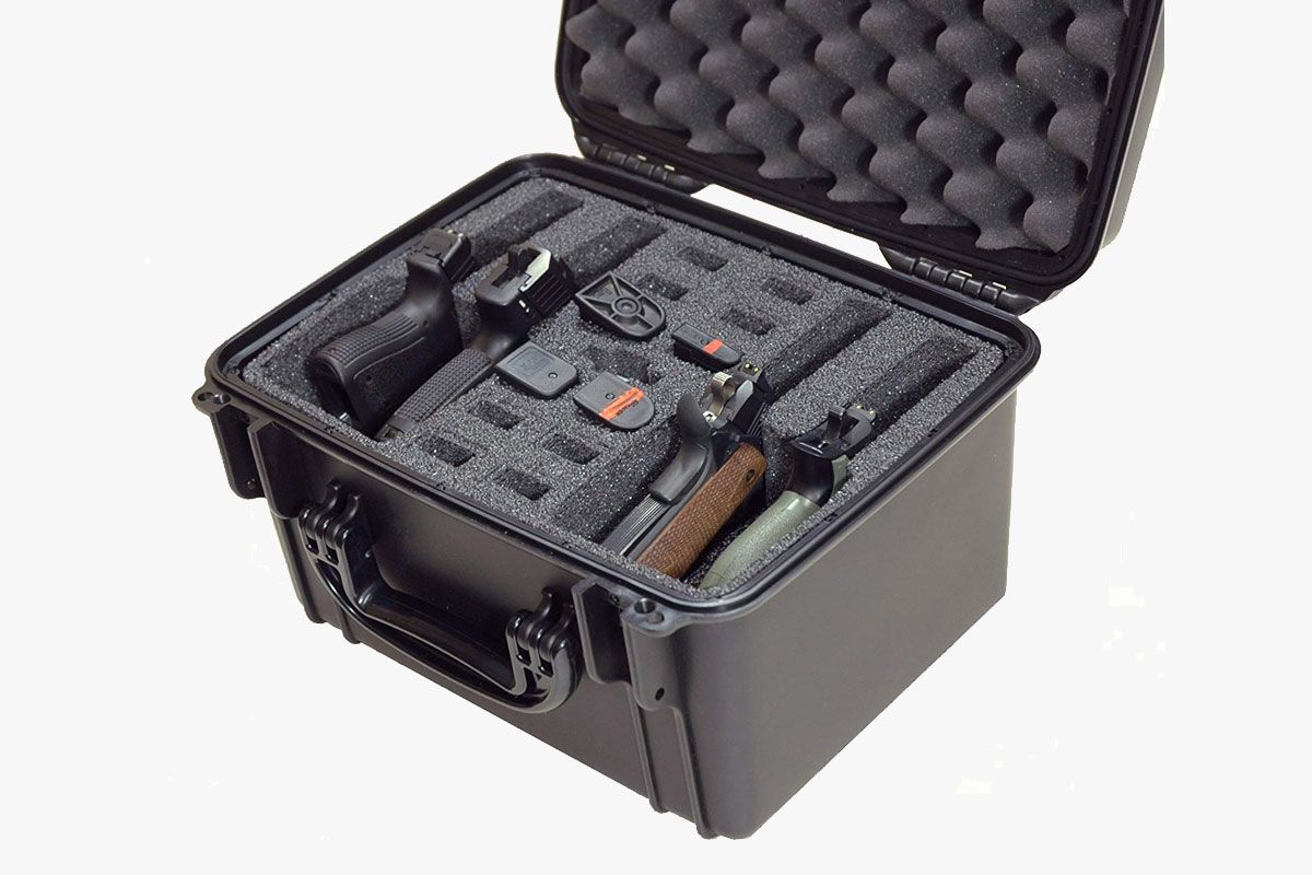 Case Club Waterproof 4-Pistol Case