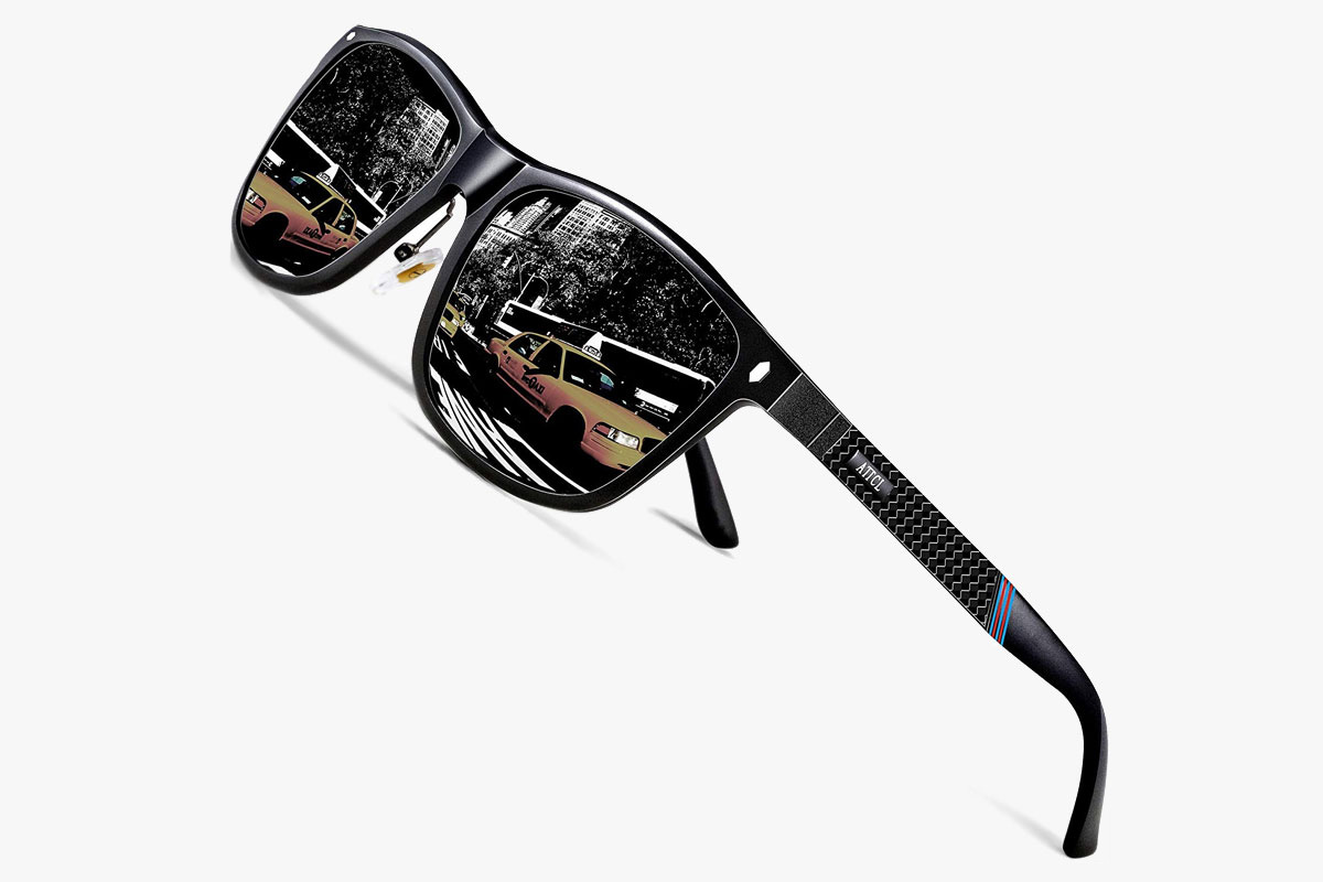 ATTCL Ultralight Al-Mg Metal Frame Polarized Sunglasses